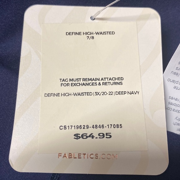 FABLETICS NEW Power Hold High-Waisted 7/8 Leggings 3X - Picture 9 of 10